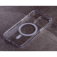 Силіконовий чохол MagSafe CLEAR для телефону iPhone 15 Plus прозорий