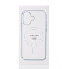 Силіконовий чохол MagSafe CLEAR для телефону iPhone 16 Plus прозорий