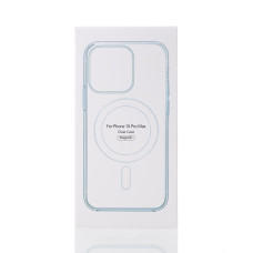 Силіконовий чохол MagSafe CLEAR для телефону iPhone 16 Pro Max прозорий