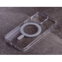 Силіконовий чохол MagSafe CLEAR для телефону iPhone 14 Pro Max прозорий