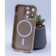 Силіконовий чохол MagSafe COLORS 2 + Camers Protection для iPhone 13 Pro Max золотий