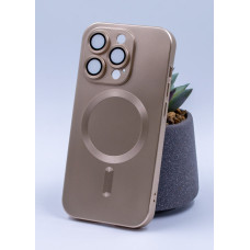 Силіконовий чохол MagSafe COLORS 2 + Camers Protection для iPhone 13 золотий