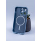 Силіконовий чохол MagSafe COLORS 2 + Camers Protection для iPhone 13 Pro Max блакитний