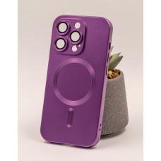 Силіконовий чохол MagSafe COLORS 2 + Camers Protection для iPhone 14 Pro Max фіолетовий