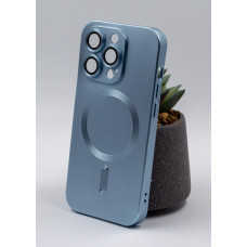Силіконовий чохол MagSafe COLORS 2 + Camers Protection для iPhone 13 Pro блакитний