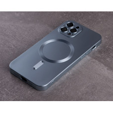 Силіконовий чохол MagSafe COLORS 2 + Camers Protection для iPhone 12 Pro Max блакитний