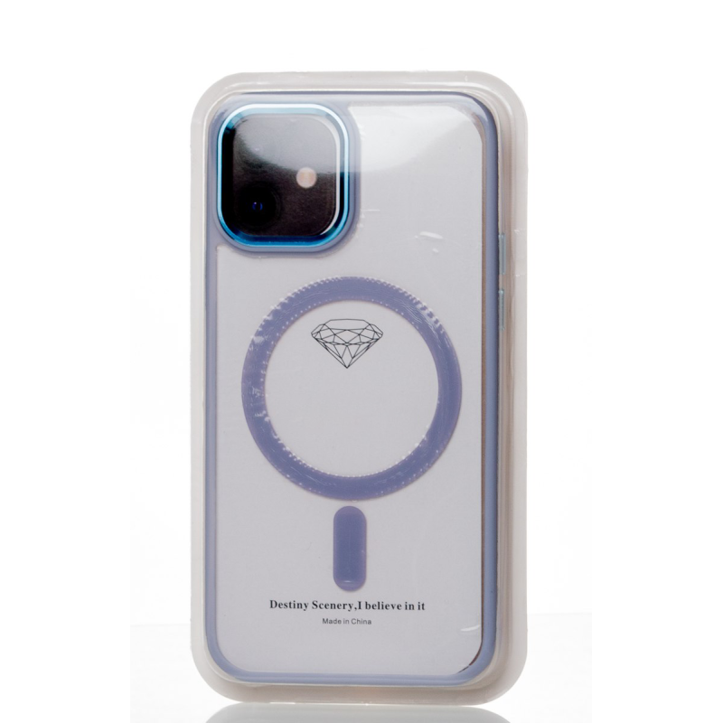 Силіконовий чохол MagSafe COLORS для телефону iPhone 12 / iPhone 12 Pro фіалковий