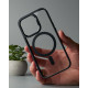 Силіконовий чохол MagSafe COLORS для телефону iPhone 12 Pro Max чорний
