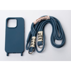 Силіконовий чохол CORD для телефону iPhone 15 Pro Max синій