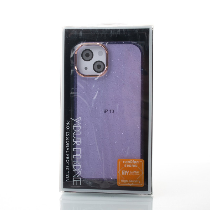 Силіконовий чохол DARK GLITTER для телефону iPhone 13 фіолетовий
