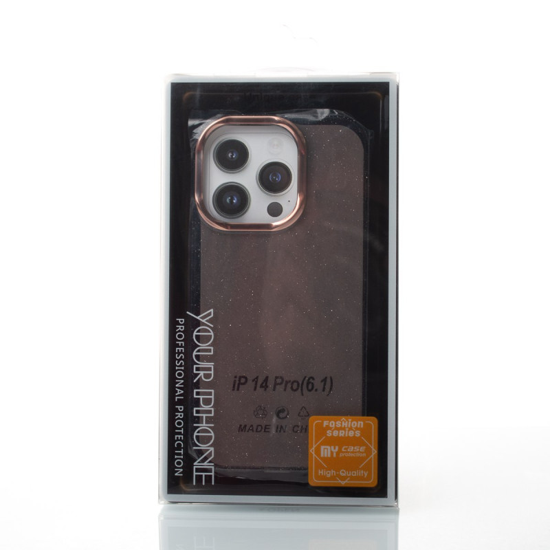 Силіконовий чохол DARK GLITTER для телефону iPhone 14 Pro чорний