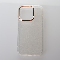 Силіконовий чохол DARK GLITTER для телефону iPhone 14 Pro прозорий