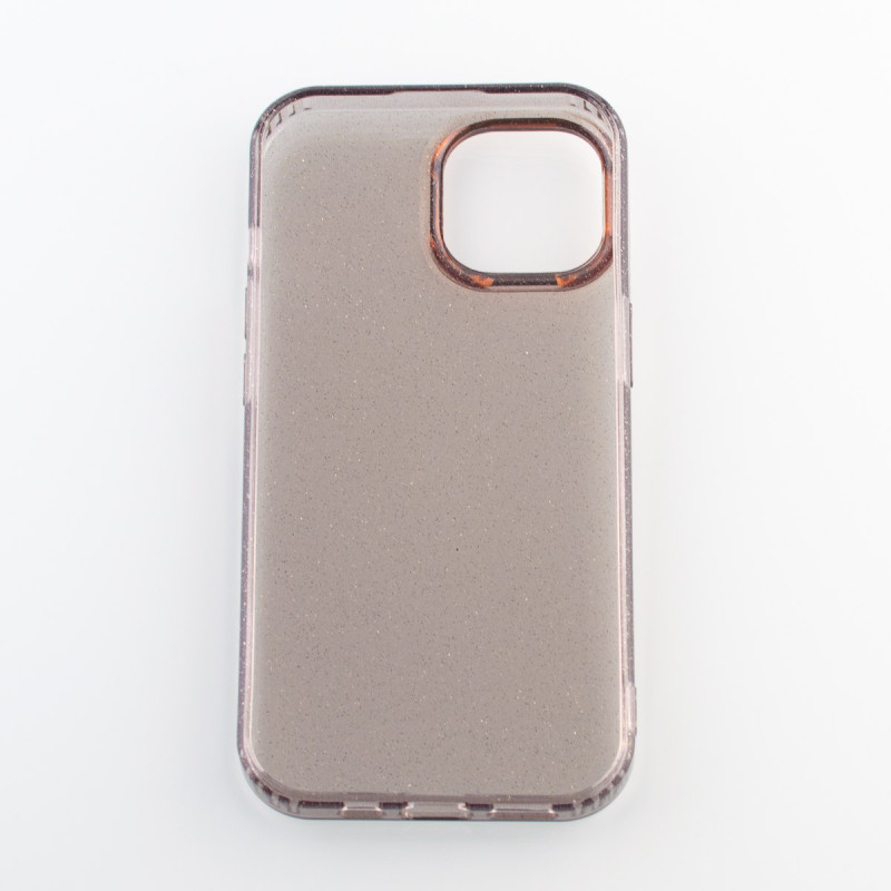 Силіконовий чохол DARK GLITTER для телефону iPhone 12 / iPhone 12 Pro чорний