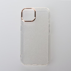 Силіконовий чохол DARK GLITTER для телефону iPhone 12 / iPhone 12 Pro прозорий