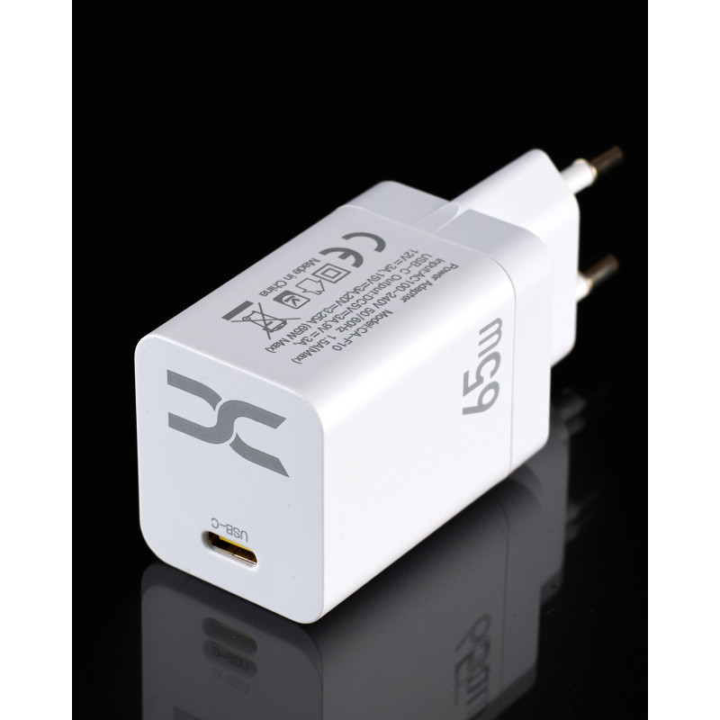 Мережевий зарядний пристрій DC 2в1 Lightning PD/65W (CA-F10) білий