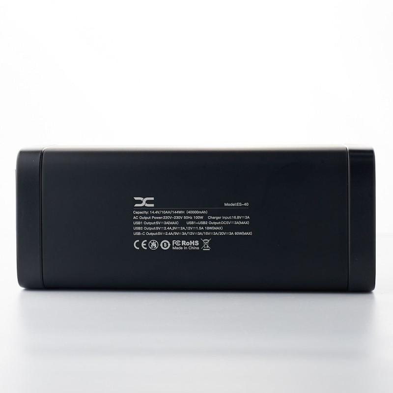 Портативна Power Station DC ES-40 (40000 mAh) чорний