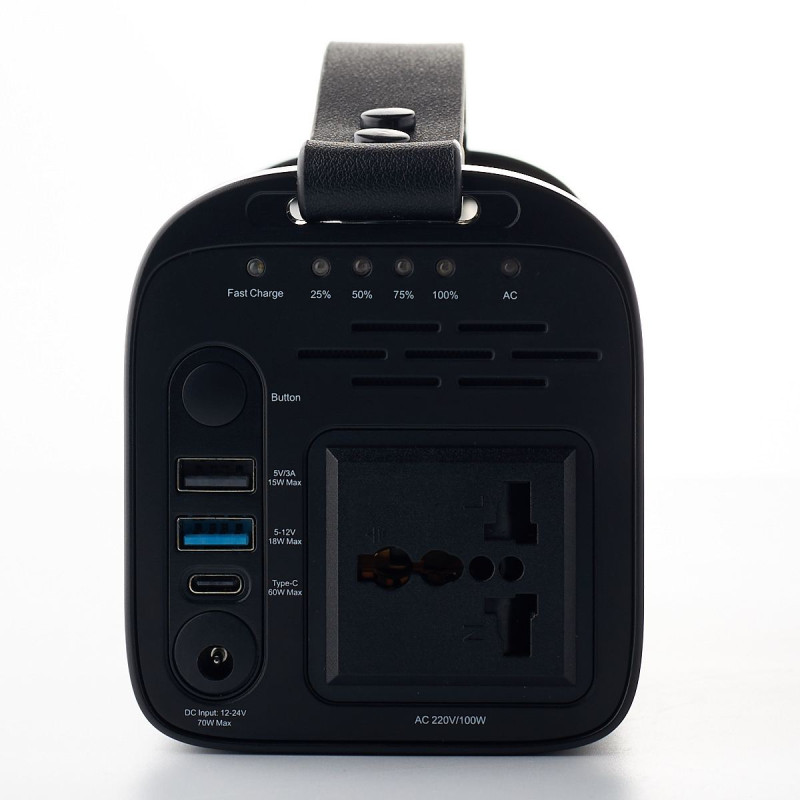 Портативна Power Station DC ES-40 (40000 mAh) чорний