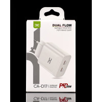 Мережевий зарядний пристрій DC 2PD/35W Fast Charger (CA-D17) білий