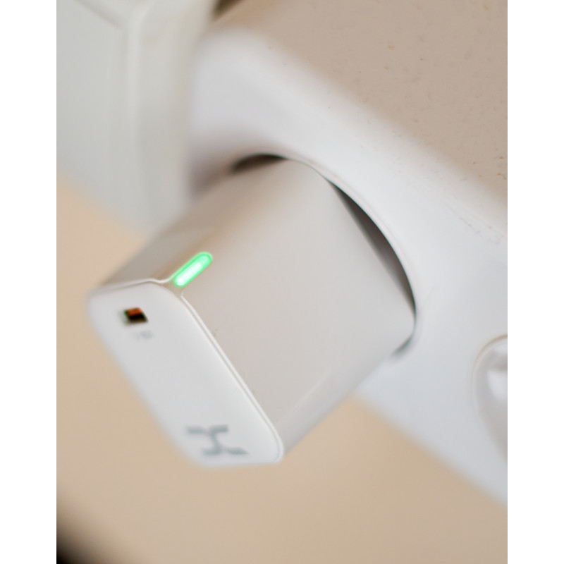 Мережевий зарядний пристрій DC 2в1 Lightning PD/30W/GaN Technology (CA-F06) білий