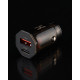 Автомобільний зарядний пристрій DC 2в1 Type-C PD/30W+QC3.0/24W Fast Charger (TC-20) чорний