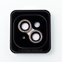 Захисне скло для камери DIAMOND iPhone 15 / iPhone 15 Plus срібний