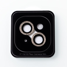 Захисне скло для камери DIAMOND iPhone 15 / iPhone 15 Plus срібний