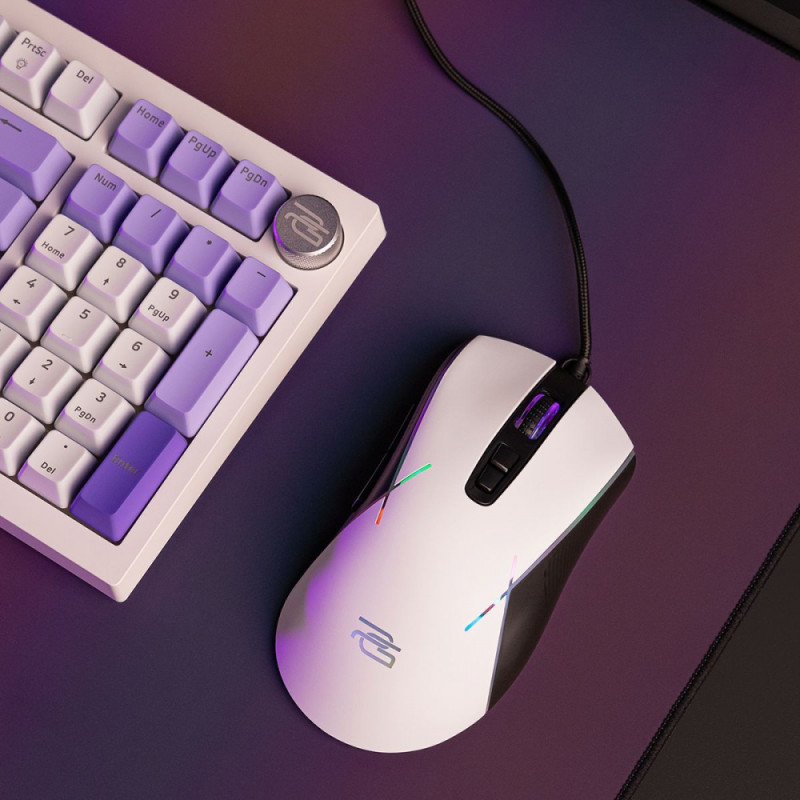Дротова ігрова миша Proove Gaming Defiant white