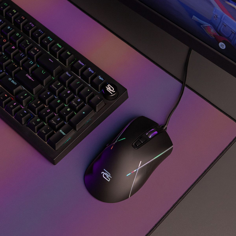 Дротова ігрова миша Proove Gaming Defiant white