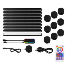 RGB Набір настінних світильників LED Smart Wall Lamp 9pcs (TuYa WIFI) black