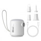 Портативний насос Baseus PocketGo Portable Air Pump white