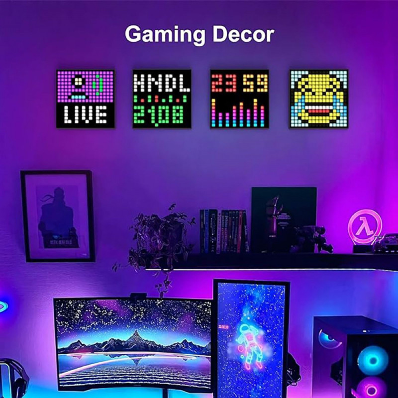 Розумний піксельний дисплей 16x16 pixels black