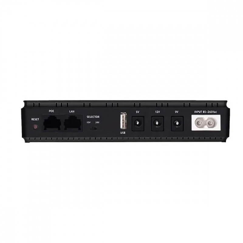 Портативне джерело безперебійного живлення DC UPS 10400mAh black