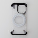 Металевий чохол MagSafe FOUR CORNER AIRBAGS для телефону iPhone 15 Pro Max чорний