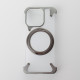 Металевий чохол MagSafe FOUR CORNER AIRBAGS для телефону iPhone 15 Pro Max сірий