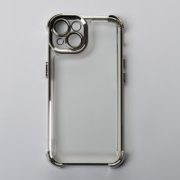 Пластиковий чохол FRAME CORNER для телефону iPhone 13 срібний