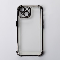 Пластиковий чохол FRAME CORNER для телефону iPhone 15 чорний