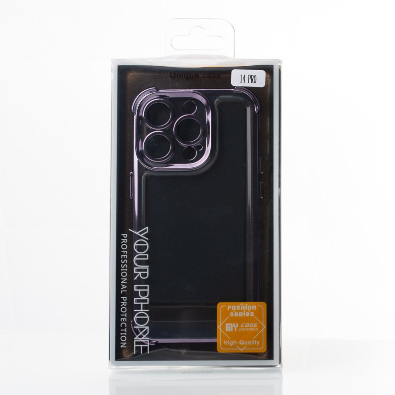 Пластиковий чохол FRAME CORNER для телефону iPhone 14 Pro срібний