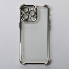 Пластиковий чохол FRAME CORNER для телефону iPhone 14 Pro срібний