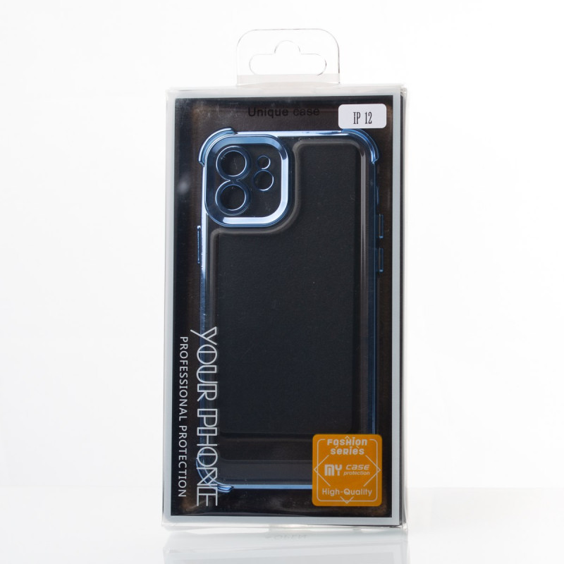 Пластиковий чохол FRAME CORNER для телефону iPhone 12 синій
