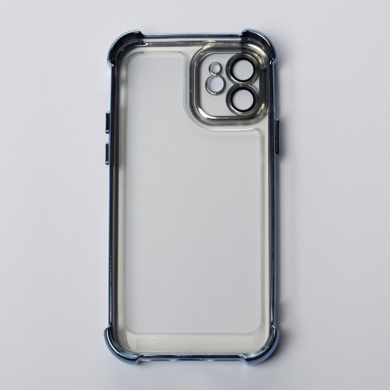 Пластиковий чохол FRAME CORNER для телефону iPhone 12 синій