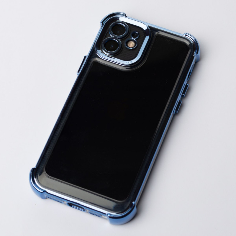 Пластиковий чохол FRAME CORNER для телефону iPhone 12 синій