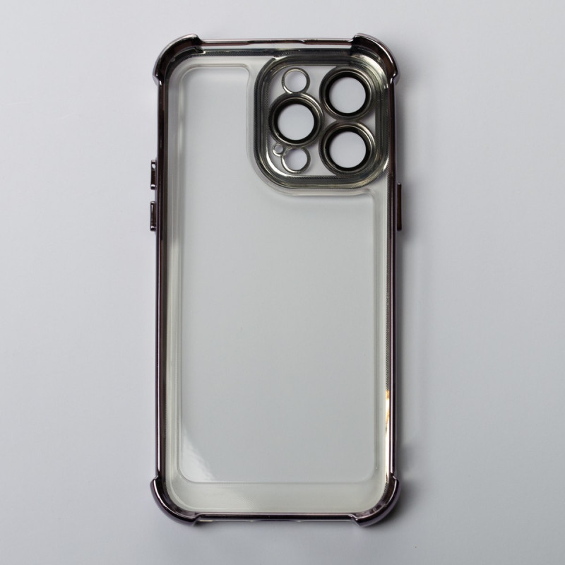 Пластиковий чохол FRAME CORNER для телефону iPhone 14 Pro фіолетовий