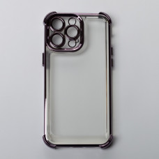 Пластиковий чохол FRAME CORNER для телефону iPhone 14 Pro фіолетовий