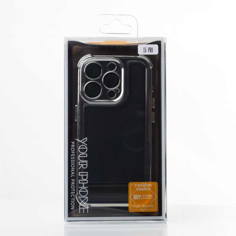 Пластиковий чохол FRAME CORNER для телефону iPhone 15 Pro синій