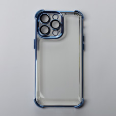 Пластиковий чохол FRAME CORNER для телефону iPhone 13 Pro Max синій