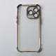 Пластиковий чохол FRAME CORNER для телефону iPhone 13 Pro Max срібний