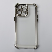 Пластиковий чохол FRAME CORNER для телефону iPhone 14 Pro Max срібний