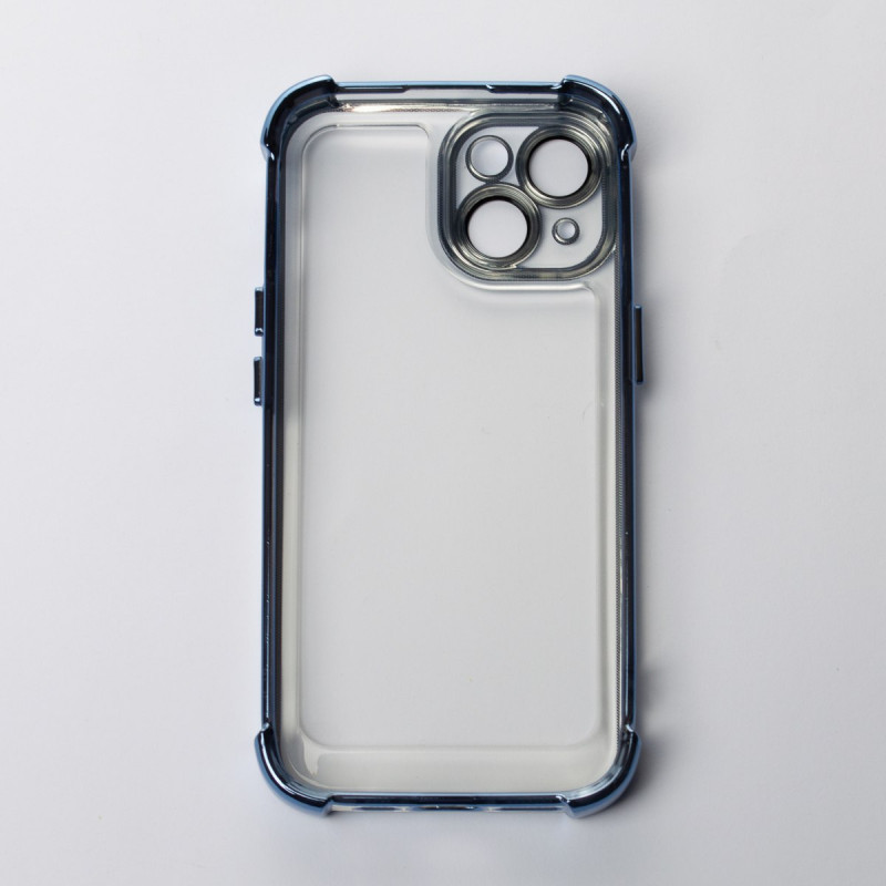 Пластиковий чохол FRAME CORNER для телефону iPhone 15 синій