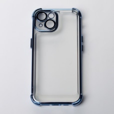 Пластиковий чохол FRAME CORNER для телефону iPhone 15 синій