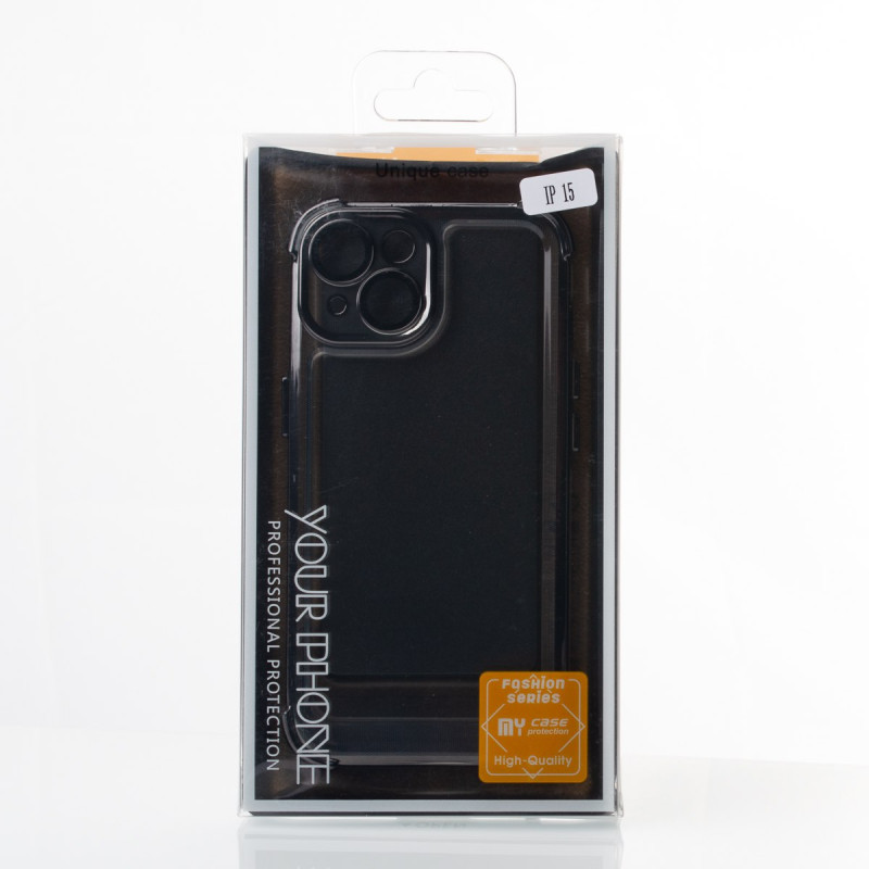 Пластиковий чохол FRAME CORNER для телефону iPhone 15 синій